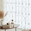 Blackout Shading 3D Embroidery Children Tulle Curtain Sheer